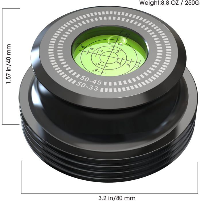 KOA 50Hz Stabilisateur de disque pour platines vinyles LP Pince de