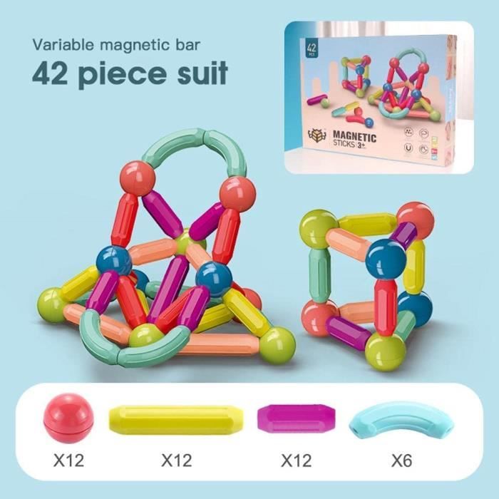 Acheter 25 pièces blocs de Construction magnétiques magiques jouet