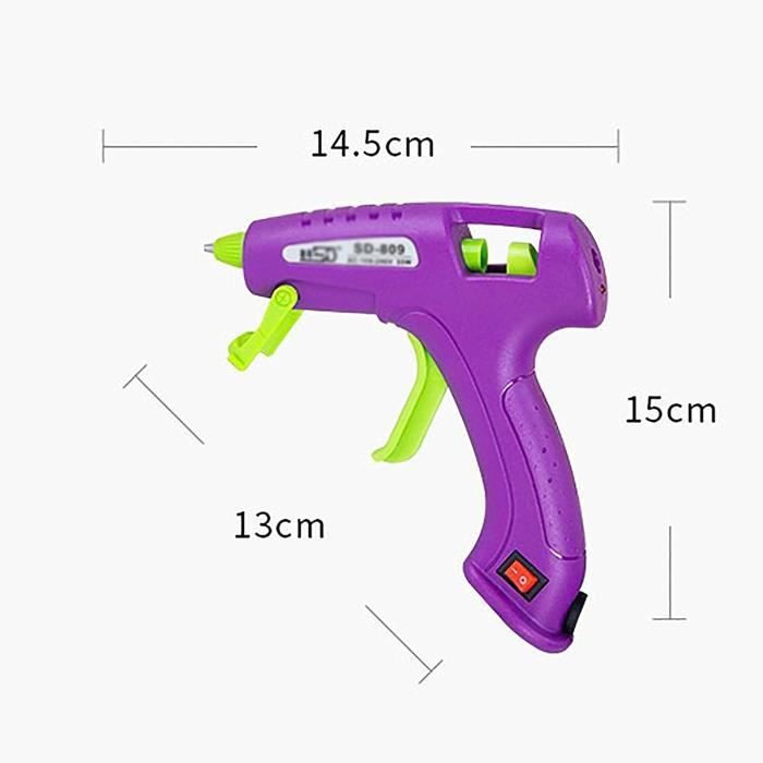 Mini Pistolet à Colle Chaude avec 30 Bâtons 7mm x 10cm pour Décoration  Créative Ecriture Sceau Réparation Bricolage - Cdiscount Bricolage