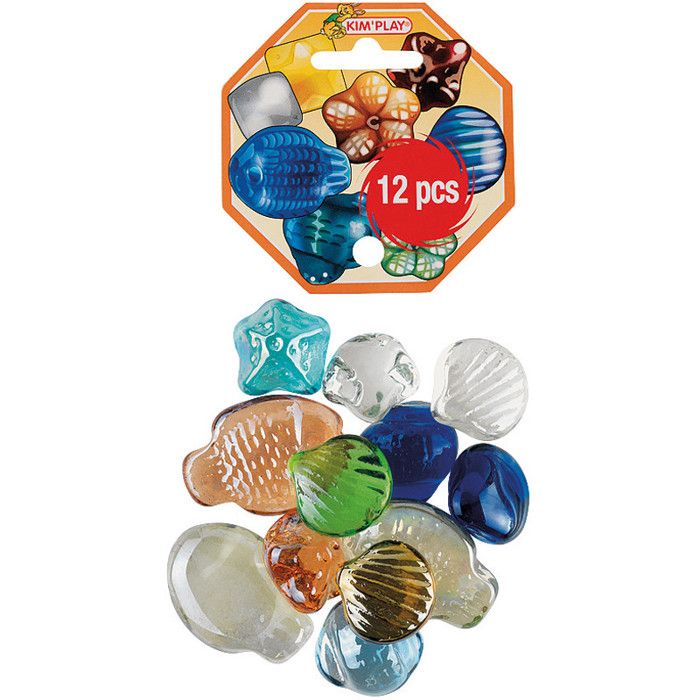 Jeu de galets - KIM PLAY - 12 galets assortis - Mixte - A partir de 3
