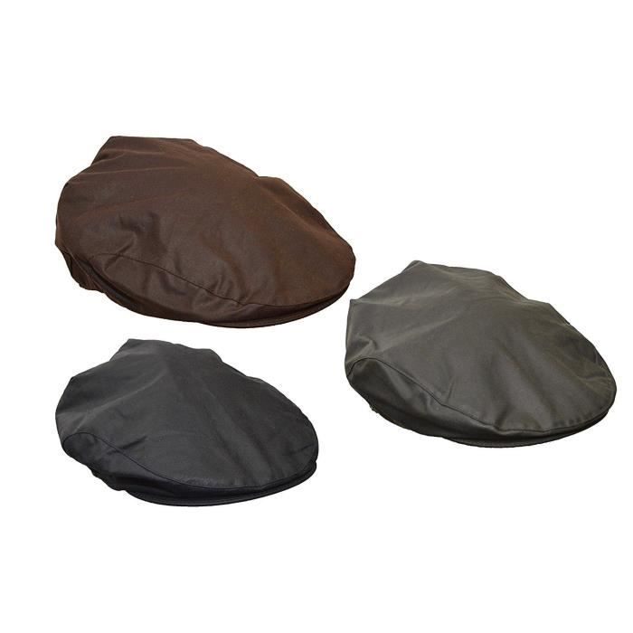 Casquette Coton Ciré Walker & Hawkes - Visière Cuir - Taille Unique - Unisexe