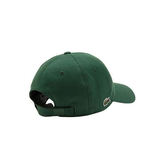 Casquette Lacoste Coton Biologique Vert Unisexe Vert Cdiscount