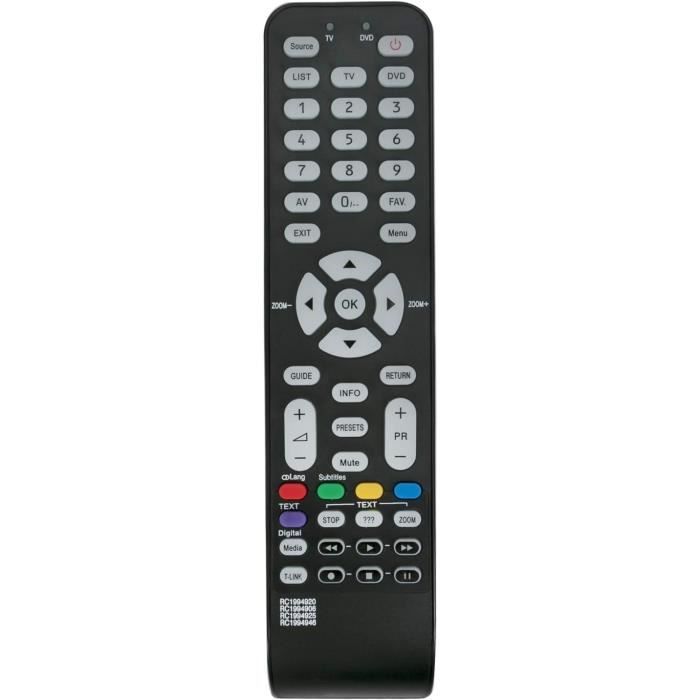 Télécommande De Remplacement Pour TV Thomson 32HS5246 - Compatible Modèle 32HS5246 - Télécommande Universelle Générique
