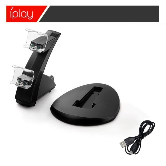 Chargeur 4 en 1 pour Manette de Jeu PS Move/PS4, alimenté par USB hôte