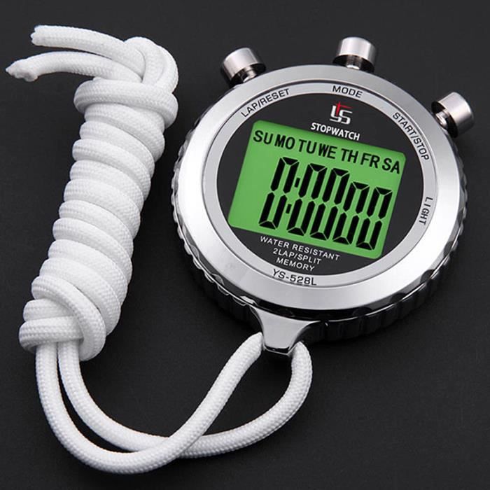 Chronomètre de Sport Silencieux avec Lumière - ZVD - Multisport - Natation - Gris - Sport Chronomètre de Sport Silencieux avec Lumière - ZVD - Multisport - Natation - Gris - Sport