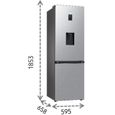 Réfrigérateur Combiné SAMSUNG RB34C652ESA/EF 2 portes 341L (227 + 114) 185 cm Metal Grey-2