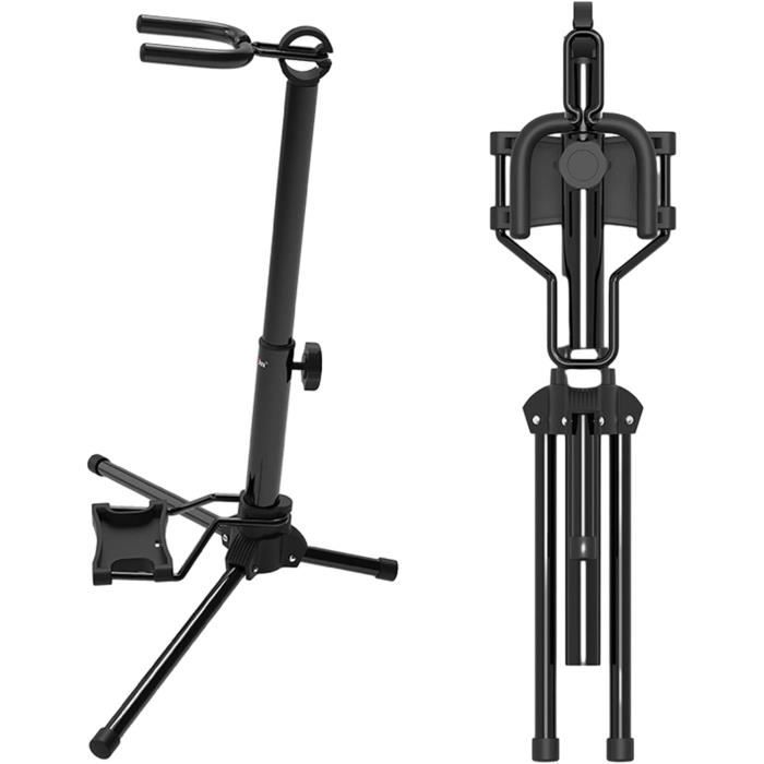 Support Pliable Violoncelle – Hauteur 145 Cm, Antidérapant, Protection Arc & Queue, Gain De Place