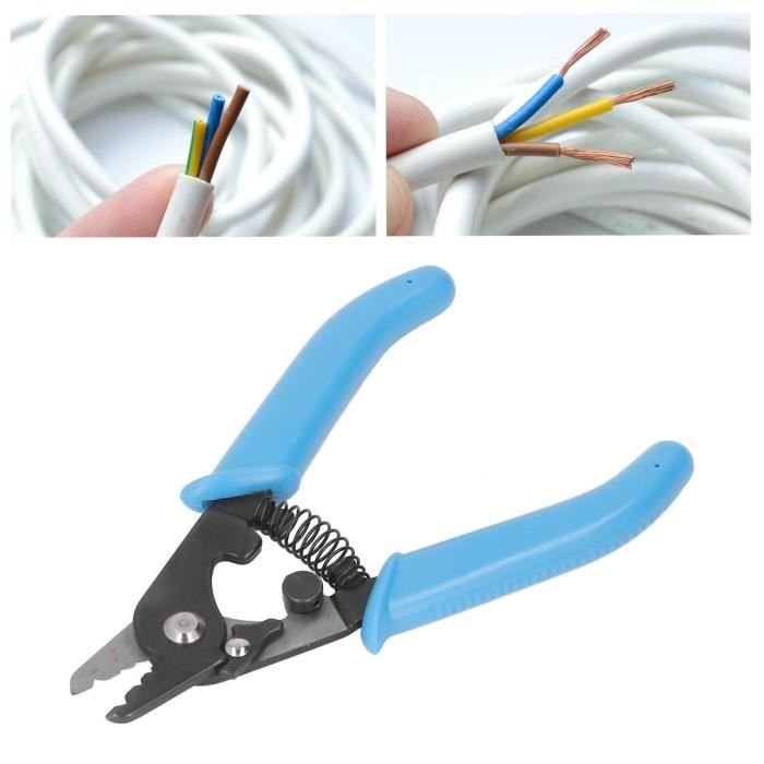 Dénudeur de câble, dénudeur de fil électrique automatique précis  antidérapant, pour dénuder les fils d'outil de dénudage de - Cdiscount  Bricolage