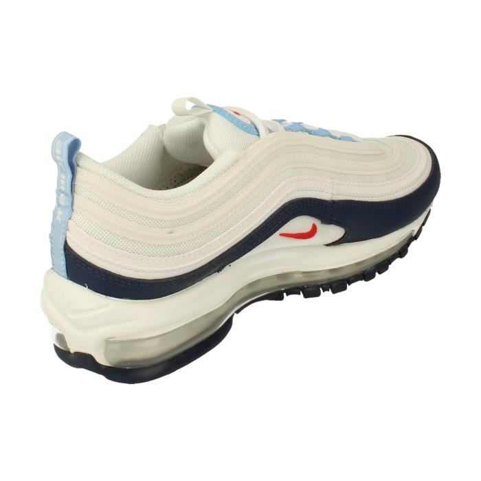 Chaussures de running Nike Air Max 97 pour hommes Blanc Lacets Synthetique Blanc Cdiscount Chaussures