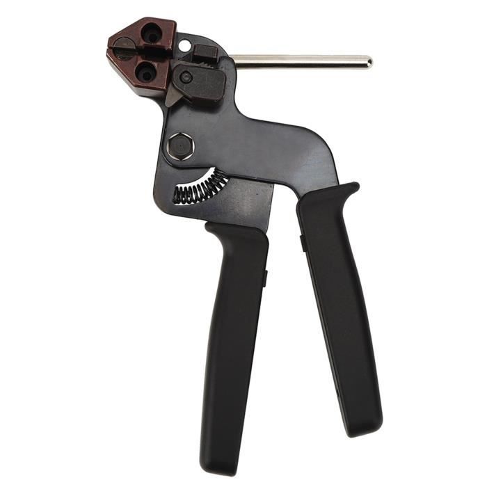 Pince Pour Serre-Câbles BORDTRACT HT-2081 - Acier Carbone, Compatible 2.4-9mm - Coupe Et Serrage Facile