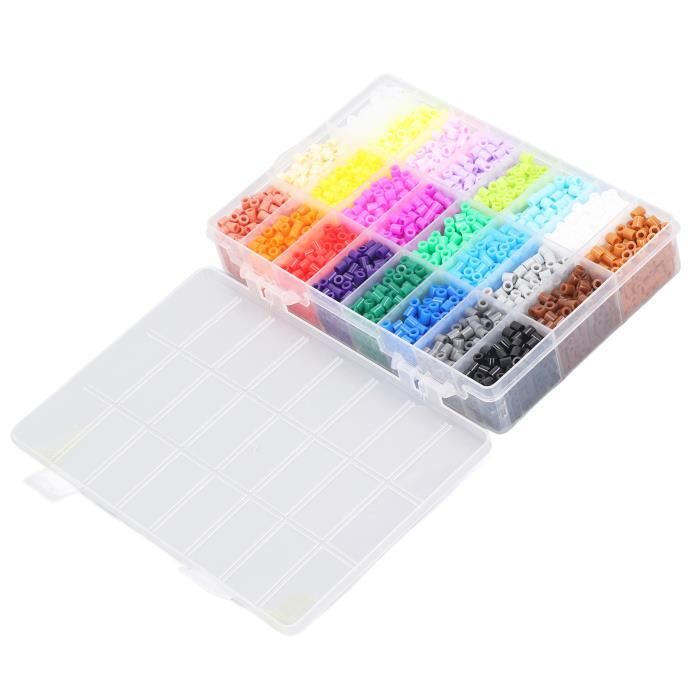 BEL-Kit de perles de fusible de 5 mm Kit de perles fusibles pour enfants,  5mm, 6300 pièces, 24 couleurs, comprenant 3 pièces de - Cdiscount Jeux -  Jouets