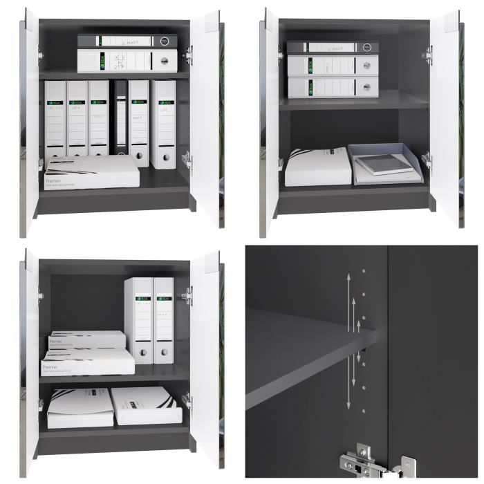 Imprimante Noir Et Blanc Commode Imprimante Logan 2 Portes – Armoire à Dossiers 51x60,5x54 Cm Noir Mat & Chêne Brut, Rangement Bureau Organisé Imprimante Noir Et Blanc Commode Imprimante Logan 2 Portes – Armoire à Dossiers 51x60,5x54 Cm Noir Mat & Chêne Brut, Rangement Bureau Organisé