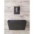 Fontaine murale avec lavabo et robinet inclus couleur anthracite Made in Italy-3
