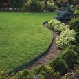 Bordure de jardin flexible verte - 3,8 cm x 10 mètres avec 20 piquets d'ancrage-3
