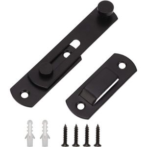 Lot de 2 mini goupilles de verrouillage à ressort en acier inoxydable - Loquet à boulon de baril en métal 304 de 5 , serrure à ressort soudée industrielle renforcée pour cage pour animaux compagnie