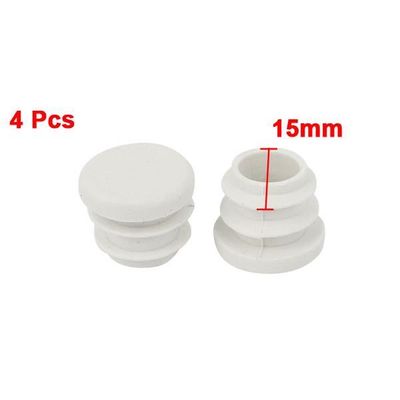 70 Patins De Protection Pour Pieds De Meubles - Diamètre 15 Mm, Blanc, Plastique - Neuf Uxcell