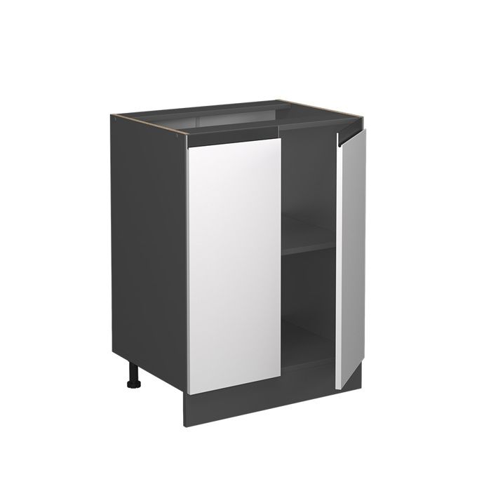 Vicco meuble bas de cuisine R-Line, Noir Haute brillance/Anthracite Vicco meuble bas de cuisine R-Line, Noir Haute brillance/Anthracite