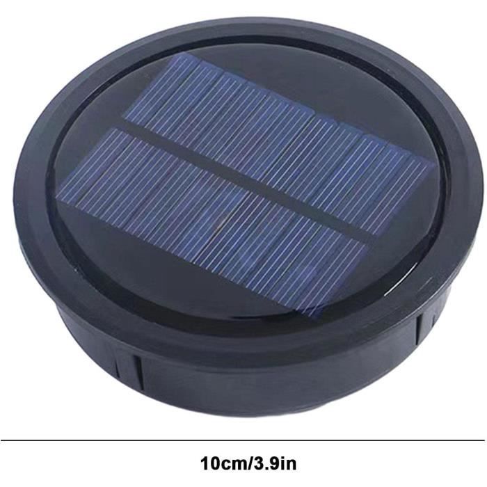 Lot De 2 Lampes Solaires De Rechange 10.5 Cm – Panneau Solaire Lanterne Jardin Extérieur, Marche Auto Crépuscule