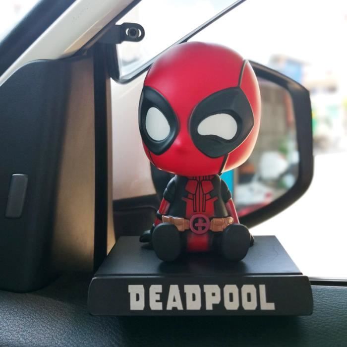 Xbf - Décoration'intérieur de voiture, figurine de Super héros, Deadpool,  tête secouée, Bobblehead, modèle'ac - Cdiscount Auto
