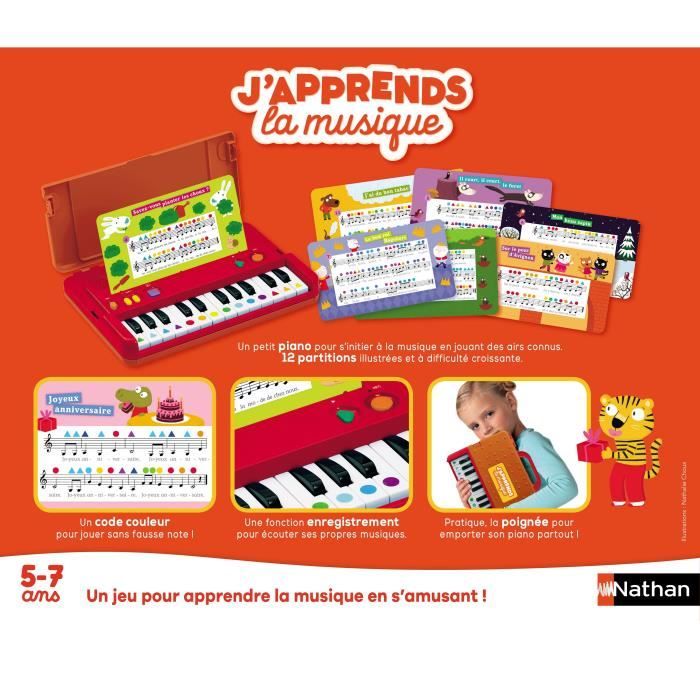 Piano éducatif enfant Nathan – J’apprends la musique dès 5 ans Piano éducatif enfant Nathan – J’apprends la musique dès 5 ans