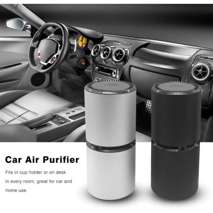 Purificateur D'air Voiture Avec Double Chargeur USB Intelligent - Charge Rapide, LED, Universel