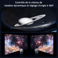 Projecteur Ciel Étoilé Galaxy Lite - 2 Disques HD | Batterie 2000 MAh, Minuterie, Rotation | Chambre