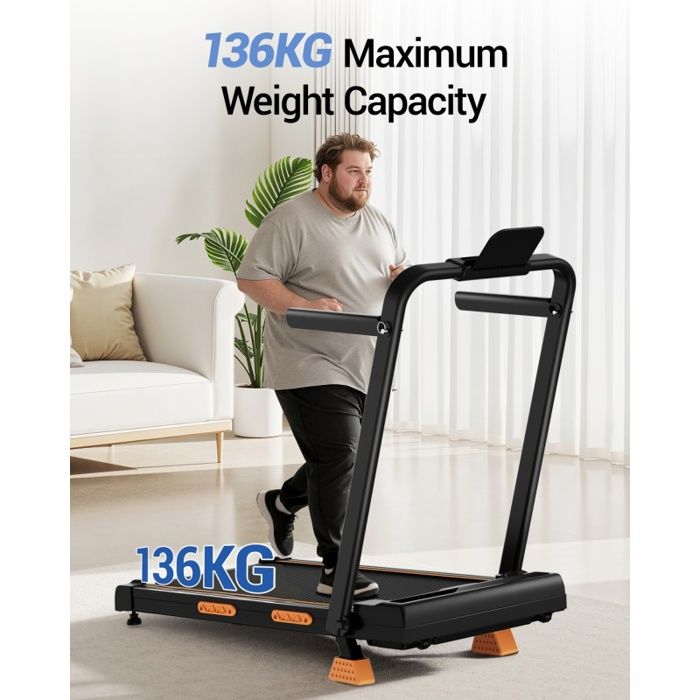 Tapis De Course Pliable CharonFit P100PRO – Moteur 2,25 HP, Vitesse 1-10 Km/h, Inclinaison 4%, Charge 100 Kg