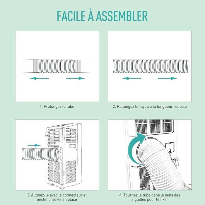 Tuyau D Evacuation D Air En PP Flexible Diam tre De 130mm Longueur De tuyau-d-evacuation-d-air-en-pp-flexible-diam-tre-de-130mm-longueur-de