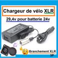 Chargeur de vélo électrique - XLR - 24v - 29,4v - Noir-0