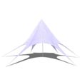 (153792) [Meilleures Mobiliers] Tente De Camping Chapiteau de jardin Classique - Tente de jardin en forme d'étoile 10 m-0