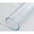 Nappe Transparente épaisse 0,80 mm d'épaisseur – Rectangle 140 x 150 cm – Film robuste protection PVC transparent (sans plis)-0