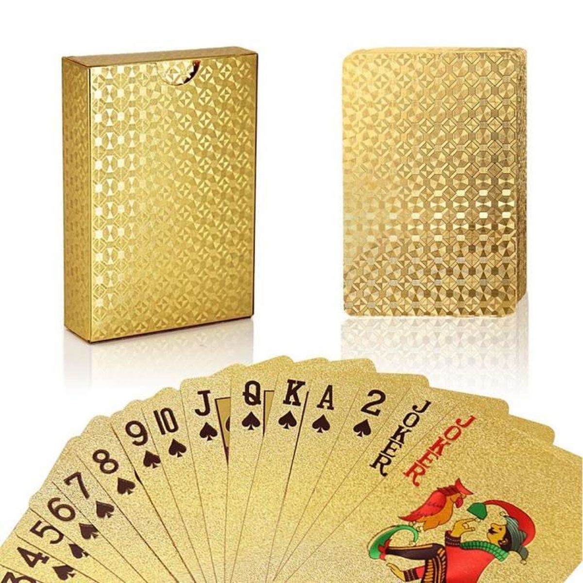 Jeu De Cartes Jeu Carte En Pvc Etanche Feuille D Argent Avec La Boite Cadeau Parfait Pour La Fete Et Le Jeu Or Cdiscount Jeux Jouets Jeu De Cartes Jeu Carte En Pvc Etanche Feuille D Argent Avec La Boite Cadeau Parfait Pour La Fete Et Le Jeu Or Cdiscount Jeux Jouets