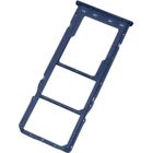Tiroir carte Galaxy A10 - AVIZAR - Adaptateur 2x Nano Sim et microSD - Bleu