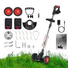 INKINT-Coupe bordures sans fil-Coupe Bordures Electrique-450W-12 000 tr/min-3 types de lames