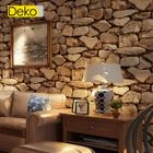 IDEKO Papier Peint trompe l'oeil aspect briques antiques 10 mètres* 0.53 mètre