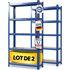 Rayonnages pour charges lourdes - KARAT - Lakota - Capacité jusqu'à 875 kg - Utilisable individuellement - Bleu