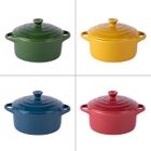 Set de 4 mini cocottes old 9 cm en grès - Table Passion