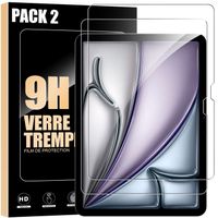 Lot-2 Verre Trempé pour iPad Air 13 Pouces (M3 2025, M2 2024) Protection d'écran Anti-Rayures Transparent