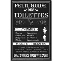 Cadre en toile Regles des toilettes