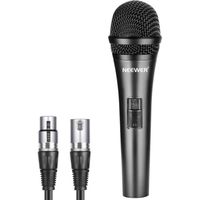 Neewer Microphone Dynamique Cardioide avec Cable Male XLR a Femelle XLR, Construction Metallique Rigide pour Pickup Professio
