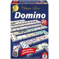 Jeu de Domino - SCHMIDT SPIELE - Classic line - 55 dominos grand format - 24 variantes de règles