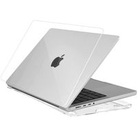 Coque Compatible pour 2021 Macbook Pro 14 Pouces M1 A2442, Housse en Plastique Rigide Mince, Transparent Clair