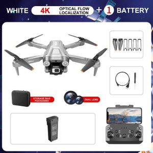 DRONE Gris 4K Double 1B-Mini Drone 4 Rc 4k Hd Profession