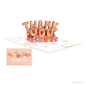 CARTE CORRESPONDANCE Carte de remerciement 3D, cadeaux pour le plus gra