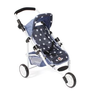 Poussette Jogging Lola Pour Poupée – Bayer Chic 2000 – Gris Jean – Poignée Réglable 33-62 Cm