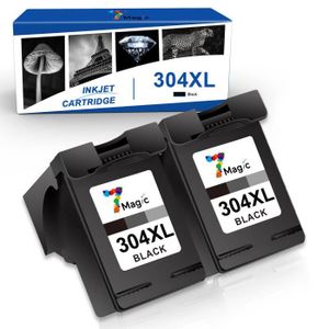 TOPENCRE Pack 3 cartouches compatible avec HP 304 XL (2 noirs + 1
