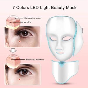 ANTI-ÂGE - ANTI-RIDE 7 couleurs LED masque facial de traitement de la l