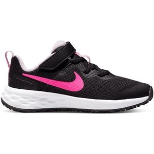 CHAUSSURES DE RUNNING Chaussure de Course pour Fille - NIKE - Revolution 6 - Noir - Drop 10 mm - Running