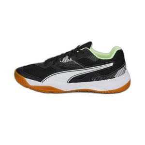 CHAUSSURES DE HANDBALL Chaussures de handball indoor Puma Solarflash II - noir/blanc/jaune pâle/marron