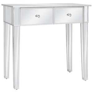 Coiffeuse design miroir donna blanche